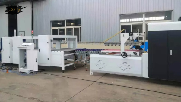 Corrugated Cardboard Automatic Folder Gluer Bundling Carton Box Packing Machine